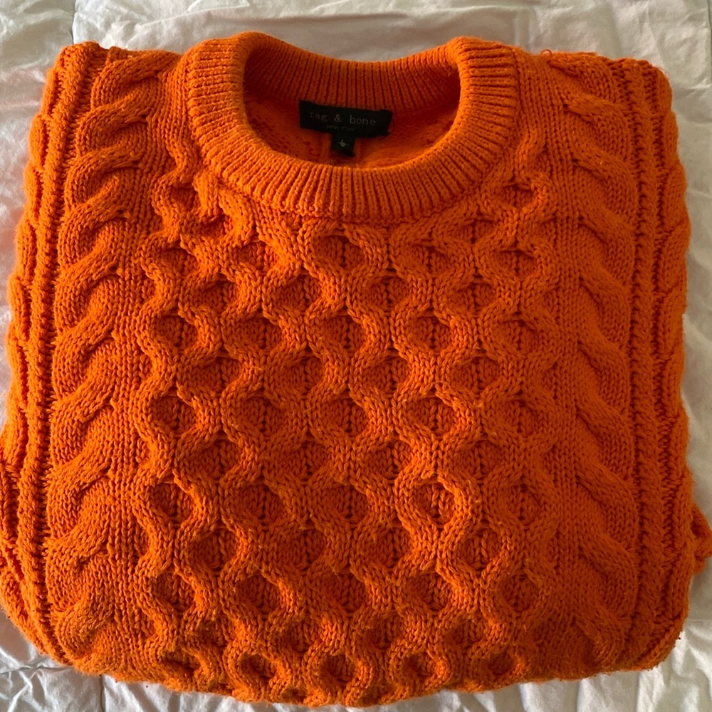 Women’s Orange Rag & Bone Sweater (size L)
